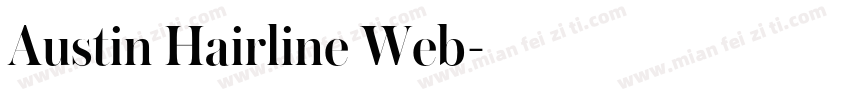 Austin Hairline Web字体转换